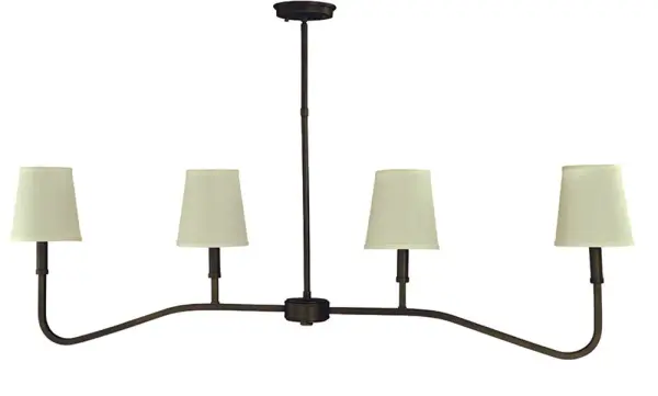 Heidelberg 4-Light Iron Island Chandelier