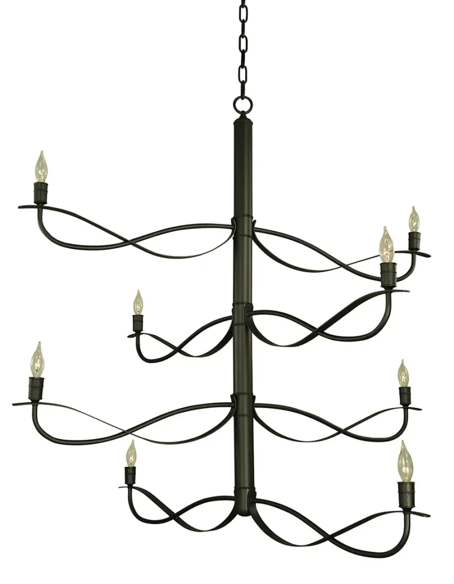 Telluride 8-Light Iron Foyer Chandelier - Image 1