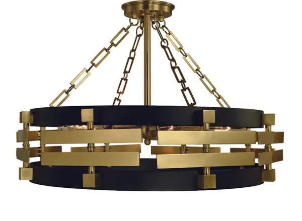 Eden 6-Light Semi Flush Mount Chandelier