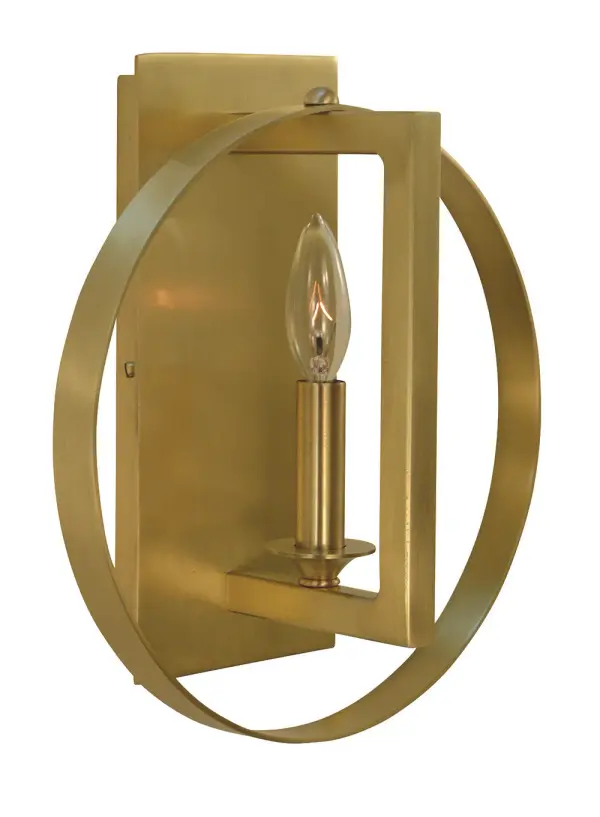 The Olivia Bath Sconce combines transitional styling with warm brushed brass finish, perfect for elevating bathroom and powder room aesthetics. Its compact 11-inch profile delivers focused illumination while adding sophisticated metallic warmth.