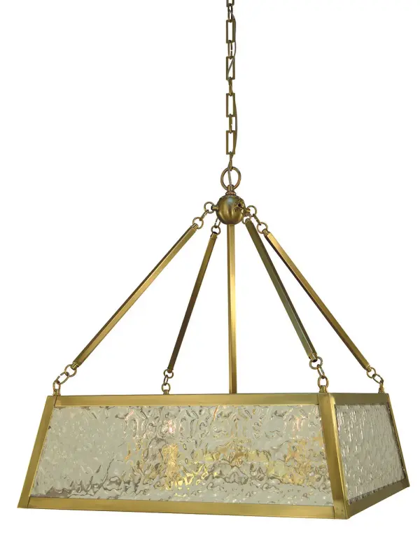 The Avery 5-Light Chandelier combines classic candelabra styling with contemporary brushed brass finish. Its 23-inch width makes it versatile for dining rooms and kitchen islands, while the adjustable 36-inch chain accommodates various ceiling heights.