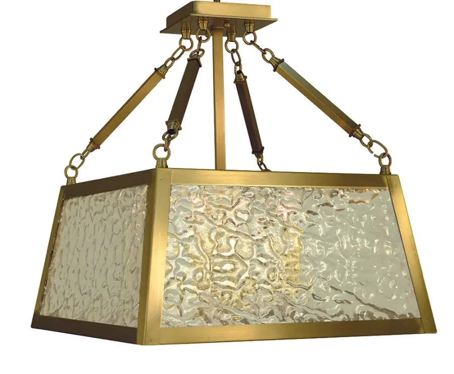 Avery 4-Light Semi-Flush Mount in Brushed Brass