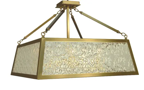 Avery 5-Light Semi-Flush Mount in Brushed Brass