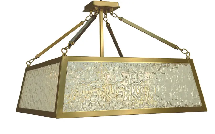 Avery 5-Light Semi-Flush Mount in Brushed Brass