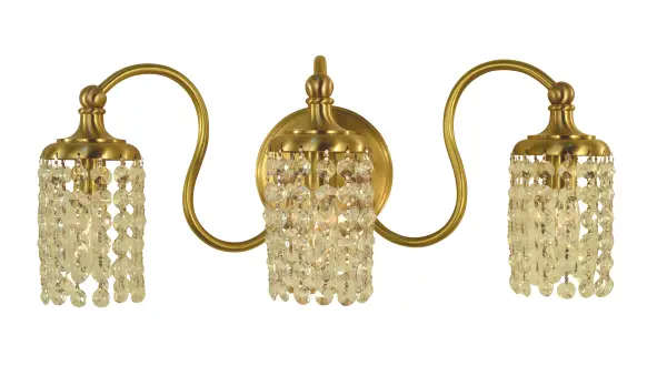 Three Light Wall Sconce in Matte Black