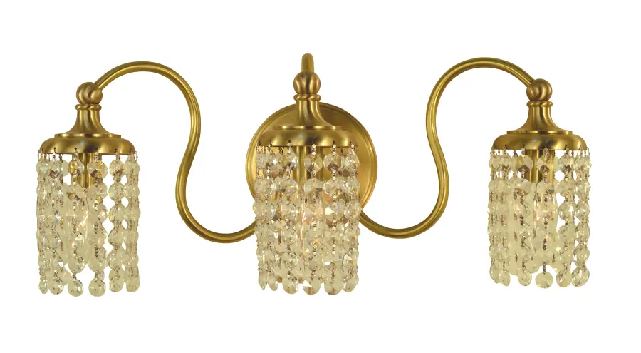 Three Light Wall Sconce in Matte Black