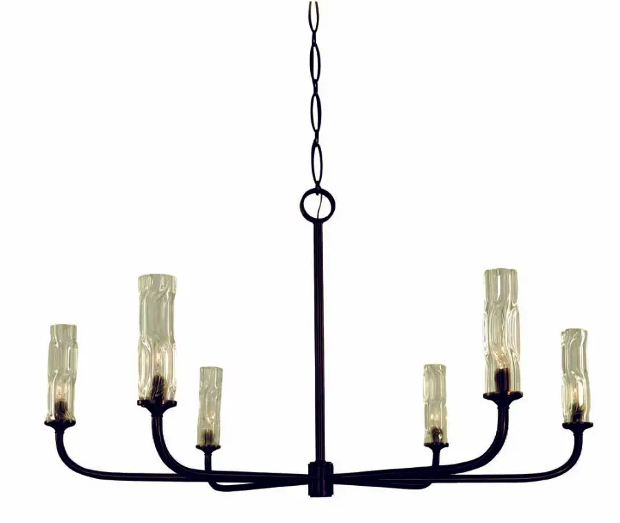 Kaia 6-Light Dining Chandelier in Matte Black - Image 1