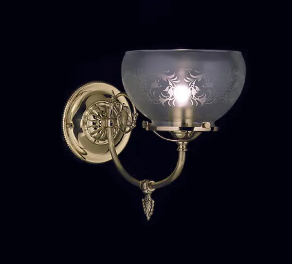 Chancery 1-Light Polished Brass Sconce - Image 1