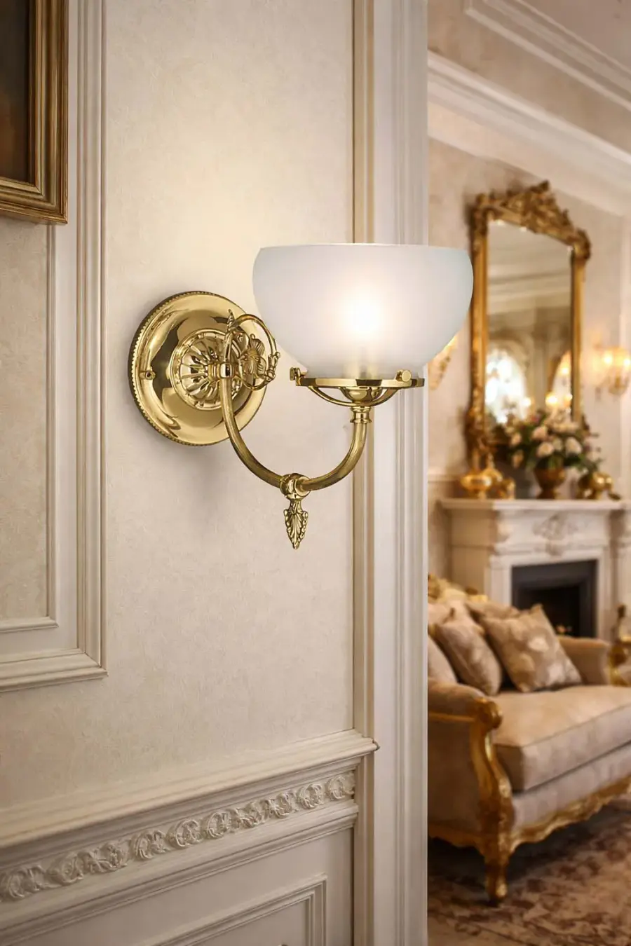 Chancery 1-Light Polished Brass Sconce - Image 2