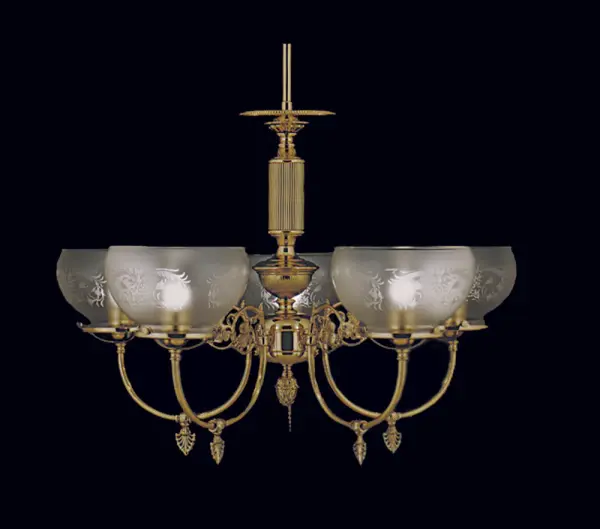 Chancery 5-Light Dining Chandelier in Polished Brass - Image 1