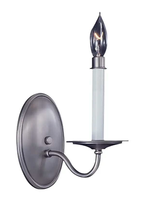 Jamestown 1-Light Satin Pewter Sconce