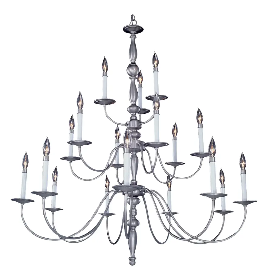 18-Light Foyer Chandelier in Mahogany Bronze