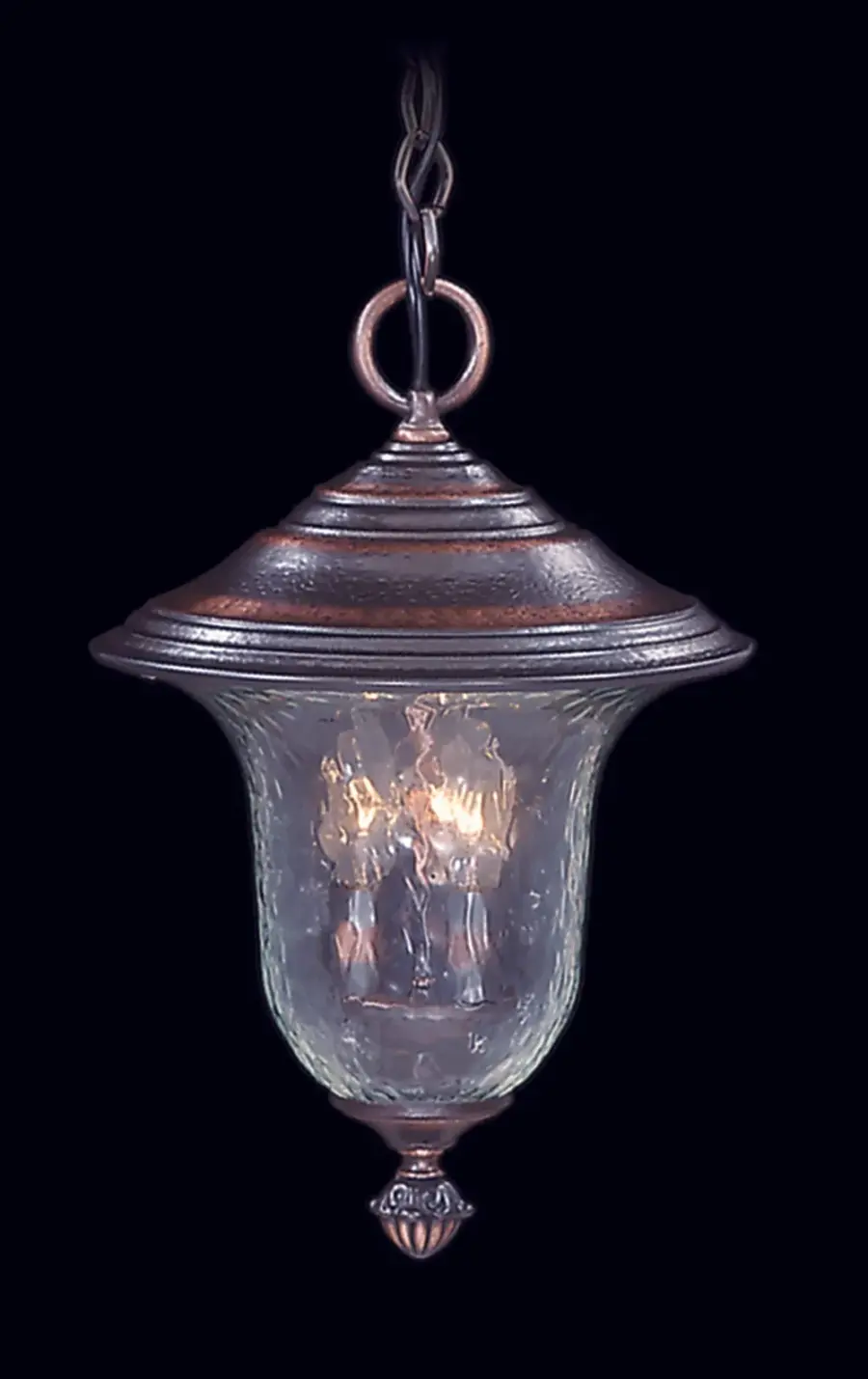 Carcassonne 3-Light Outdoor Ceiling Mount in Siena Bronze