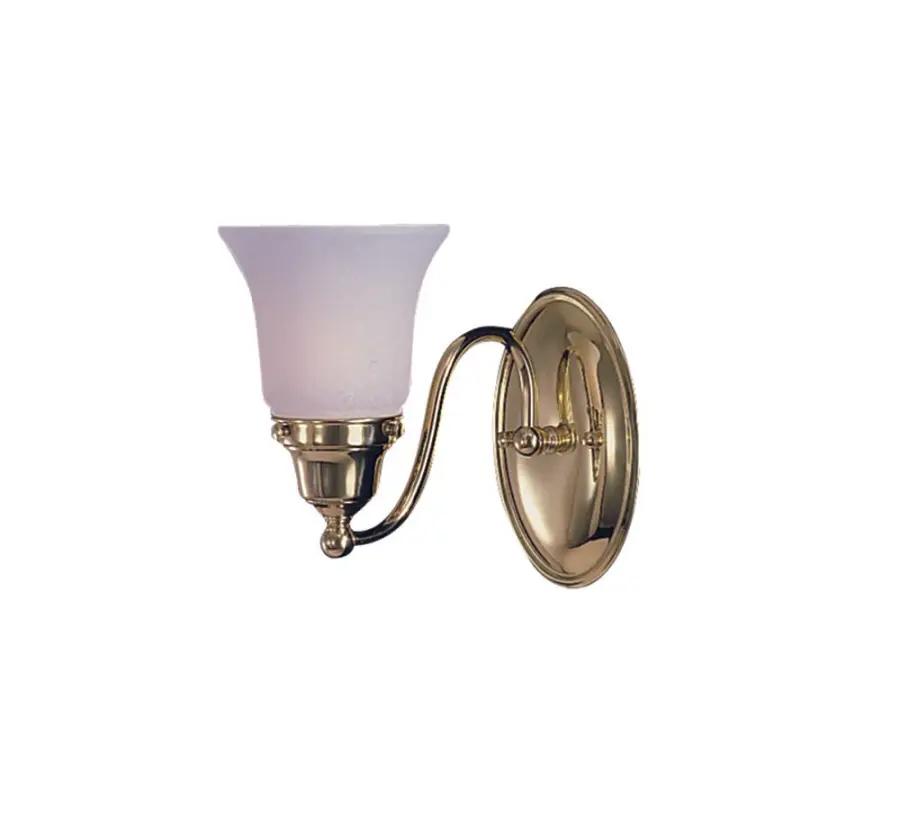 Magnolia 1-Light Polished Brass Sconce