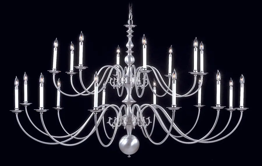 20-Light Foyer Chandelier in Mahogany Bronze