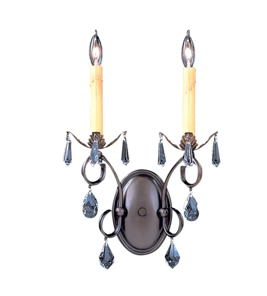 Liebestraum 2-Light Wall Sconce in Mahogany Bronze