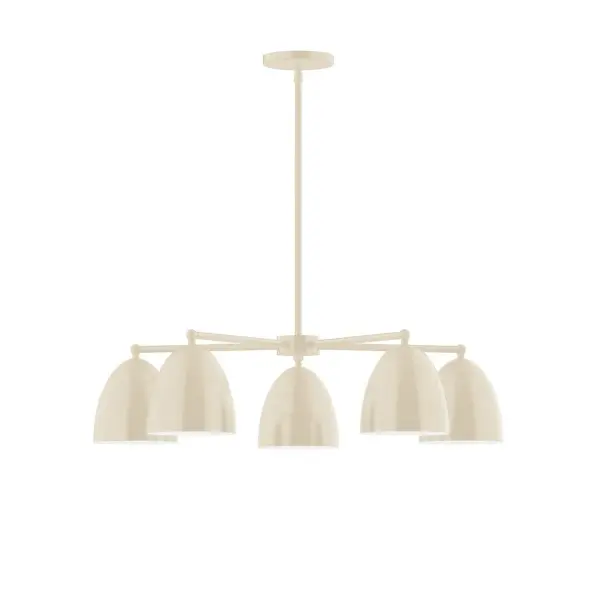 The Jill collection reflects a more modern RLM style. Clean lines and basic geometric shapes define this series. Available in multiple shade styles to suit your décor, be it modern farmhouse, coastal cottage, or industrial loft. Collection: Jill Finish: Cream Glass: 6" Jill Width: 29.75" Height: 55.00" Length: 29.75" Weight: 20.00 lb Canopy: 5" diameter Number of Bulbs: 5 Maximum Wattage: 8.00 W Bulb Type: LED Light Source: LED Light Output: 800.00 lm Color Temperature: 3000 K CRI: 90 Dimmable Rated Average Life: 50,000 Voltage: 120.00 V Country of Origin: US Safety Listing: UL/cUL Safety Rating: Dry LED Manufacturer Warranty: 1-year limited warranty on the fixture.