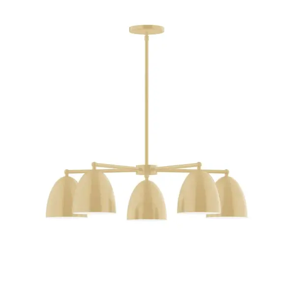 The Jill collection reflects a more modern RLM style. Clean lines and basic geometric shapes define this series. Available in multiple shade styles to suit your décor, be it modern farmhouse, coastal cottage, or industrial loft. Collection: Jill Finish: Ivory Glass: 6" Jill Width: 29.75" Height: 55.00" Length: 29.75" Weight: 20.00 lb Canopy: 5" diameter Number of Bulbs: 5 Maximum Wattage: 8.00 W Bulb Type: LED Light Source: LED Light Output: 800.00 lm Color Temperature: 3000 K CRI: 90 Dimmable Rated Average Life: 50,000 Voltage: 120.00 V Country of Origin: US Safety Listing: UL/cUL Safety Rating: Dry LED Manufacturer Warranty: 1-year limited warranty on the fixture.