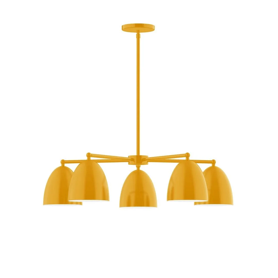 Jill LED Chandelier in Bright Yellow