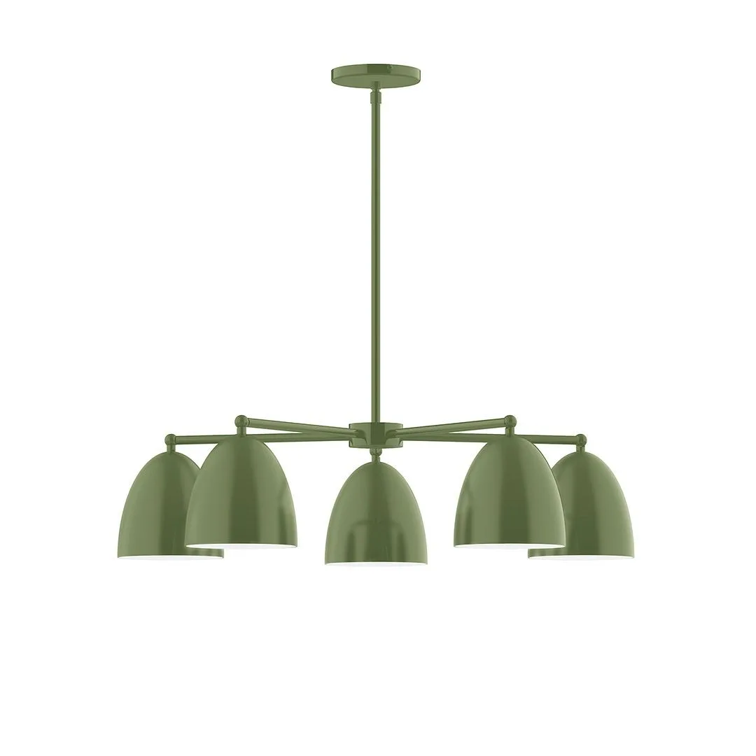 Jill LED Chandelier in Fern Green