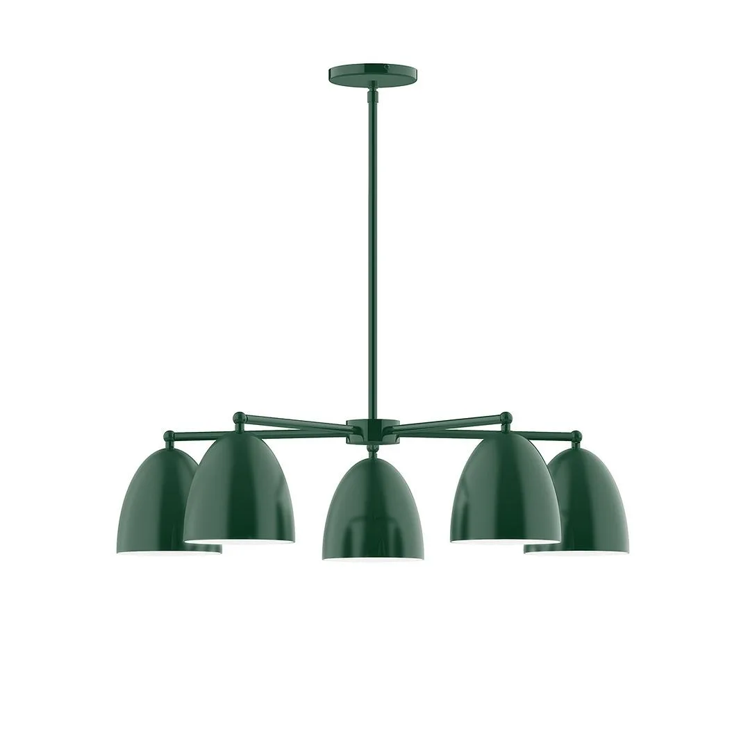 Jill LED Chandelier in Forest Green