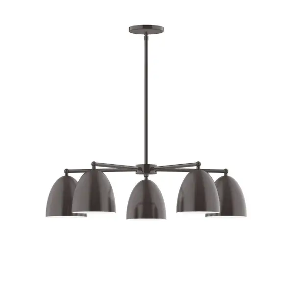 The Jill collection reflects a more modern RLM style. Clean lines and basic geometric shapes define this series. Available in multiple shade styles to suit your décor, be it modern farmhouse, coastal cottage, or industrial loft. Collection: Jill Finish: Architectural Bronze Glass: 6" Jill Width: 29.75" Height: 55.00" Length: 29.75" Weight: 20.00 lb Canopy: 5" diameter Number of Bulbs: 5 Maximum Wattage: 8.00 W Light Source: LED Light Output: 800.00 lm Color Temperature: 3000 K CRI: 90 Dimmable Rated Average Life: 50,000 Voltage: 120.00 V Country of Origin: US Safety Listing: UL/cUL Safety Rating: Dry LED Manufacturer Warranty: 1-year limited warranty on the fixture.
