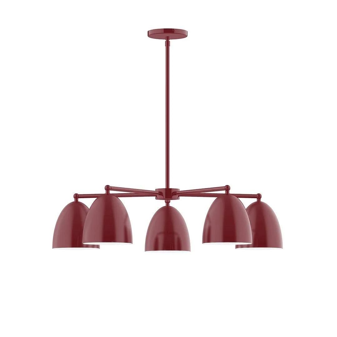 Jill LED Chandelier in Barn Red