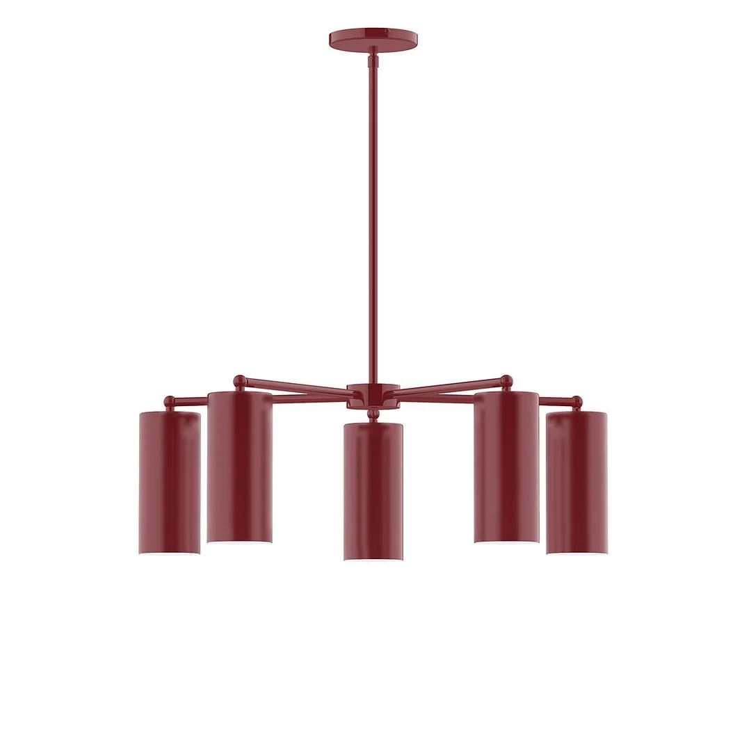 Jordan LED Chandelier in Barn Red