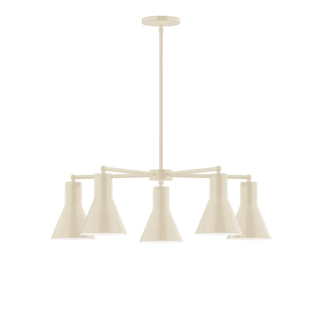 Flare LED Chandelier in Cream