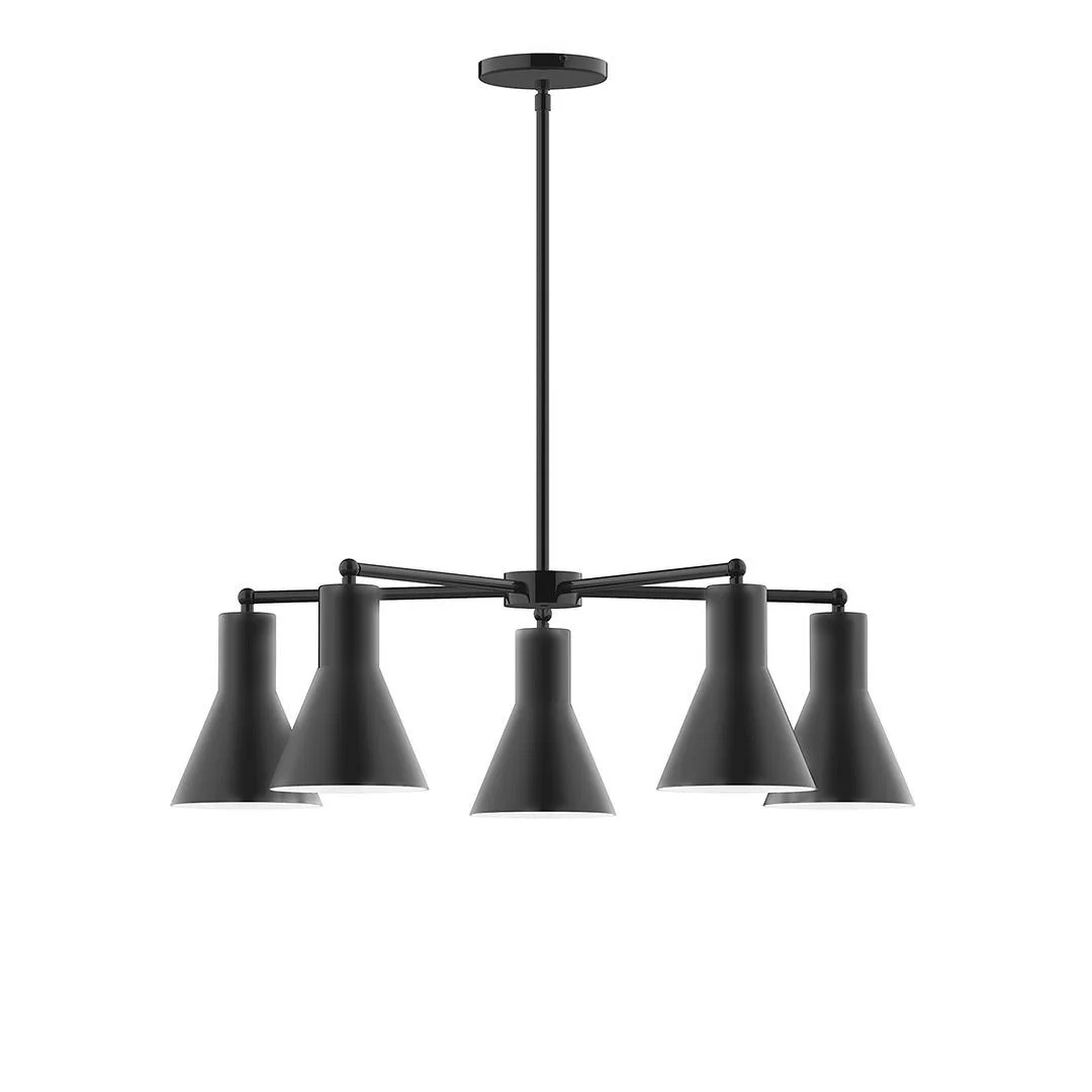 Flare LED Chandelier in Black