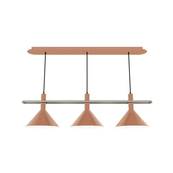 Pinnacle, a contemporary series of basic spun geometric shapes, is simply configured for interior use. Colorful and clean-lined, these axially symmetric shapes will add pizzazz to your space.