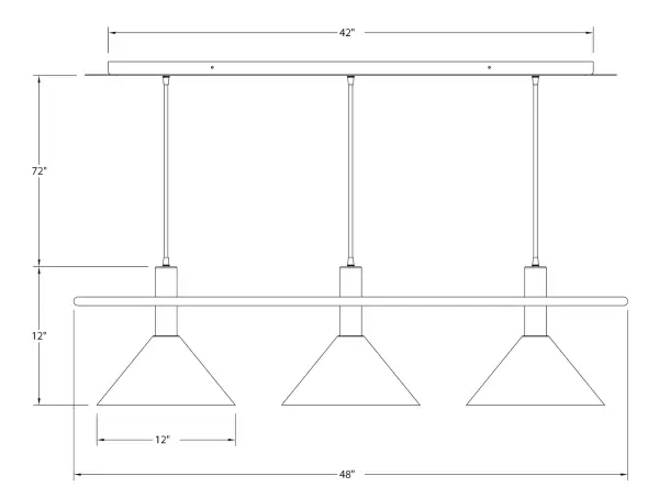 Pinnacle, a contemporary series of basic spun geometric shapes, is simply configured for interior use. Colorful and clean-lined, these axially symmetric shapes will add pizzazz to your space. - alternate view