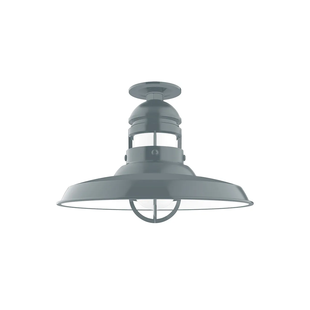 Liberty One Light Flush Mount in Slate Gray