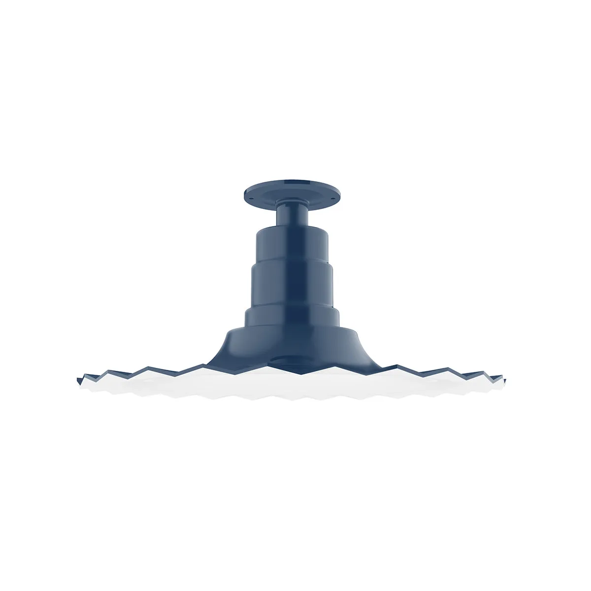 Radial One Light Flush Mount in Navy