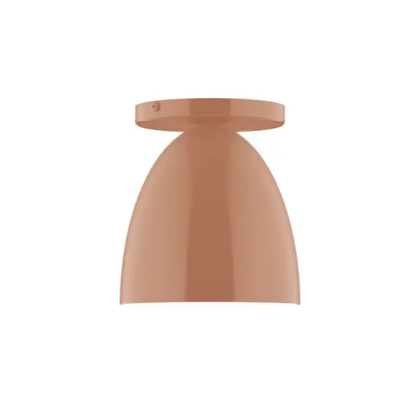 The Jill collection reflects a more modern RLM style. Clean lines and basic geometric shapes define this series. Available in multiple shade styles to suit your décor, be it modern farmhouse, coastal cottage, or industrial loft. Collection: Jill Finish: Terracotta Glass: 6 inch Jill Width: 6.00" Height: 6.63" Length: 6.00" Weight: 4.00 lb Canopy: 5" diameter Number of Bulbs: 1 Maximum Wattage: 8.00 W Bulb Type: LED Light Source: LED Light Output: 800.00 lm Color Temperature: 3000 K CRI: 90 Dimmable Rated Average Life: 50,000 Voltage: 120.00 V Country of Origin: US Safety Listing: UL/cUL Safety Rating: Dry LED Manufacturer Warranty: 1-year limited warranty on the fixture.