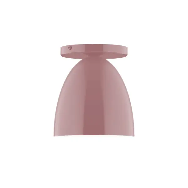 The Jill collection reflects a more modern RLM style. Clean lines and basic geometric shapes define this series. Available in multiple shade styles to suit your décor, be it modern farmhouse, coastal cottage, or industrial loft. Collection: Jill Finish: Mauve Glass: 6 inch Jill Width: 6.00" Height: 6.63" Length: 6.00" Weight: 4.00 lb Canopy: 5" diameter Number of Bulbs: 1 Maximum Wattage: 8.00 W Bulb Type: LED Light Source: LED Light Output: 800.00 lm Color Temperature: 3000 K CRI: 90 Dimmable Rated Average Life: 50,000 Voltage: 120.00 V Country of Origin: US Safety Listing: UL/cUL Safety Rating: Dry LED Manufacturer Warranty: 1-year limited warranty on the fixture.