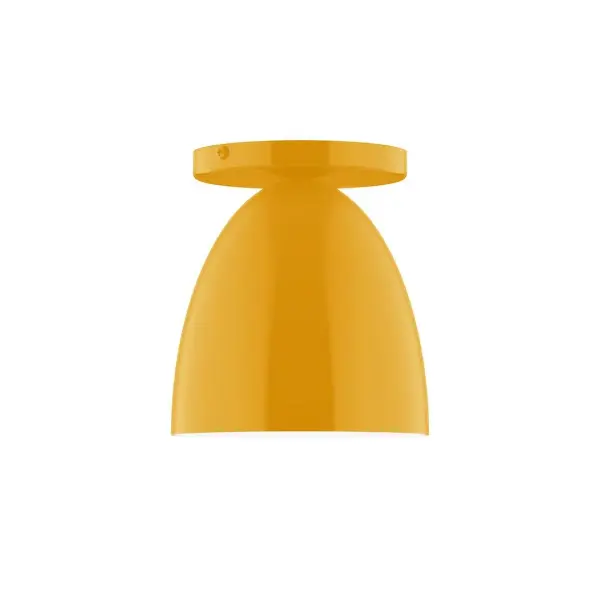 The Jill collection reflects a more modern RLM style. Clean lines and basic geometric shapes define this series. Available in multiple shade styles to suit your décor, be it modern farmhouse, coastal cottage, or industrial loft. Collection: Jill Finish: Bright Yellow Glass: 6 inch Jill Width: 6.00" Height: 6.63" Length: 6.00" Weight: 4.00 lb Canopy: 5" diameter Number of Bulbs: 1 Maximum Wattage: 8.00 W Bulb Type: LED Light Source: LED Light Output: 800.00 lm Color Temperature: 3000 K CRI: 90 Dimmable Rated Average Life: 50,000 Voltage: 120.00 V Country of Origin: US Safety Listing: UL/cUL Safety Rating: Dry LED Manufacturer Warranty: 1-year limited warranty on the fixture.