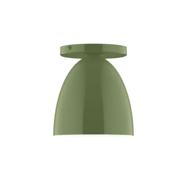 The Jill collection reflects a more modern RLM style. Clean lines and basic geometric shapes define this series. Available in multiple shade styles to suit your décor, be it modern farmhouse, coastal cottage, or industrial loft. Collection: Jill Finish: Fern Green Glass: 6 inch Jill Width: 6.00" Height: 6.63" Length: 6.00" Weight: 4.00 lb Canopy: 5" diameter Number of Bulbs: 1 Maximum Wattage: 8.00 W Bulb Type: LED Light Source: LED Light Output: 800.00 lm Color Temperature: 3000 K CRI: 90 Dimmable Rated Average Life: 50,000 Voltage: 120.00 V Country of Origin: US Safety Listing: UL/cUL Safety Rating: Dry LED Manufacturer Warranty: 1-year limited warranty on the fixture.