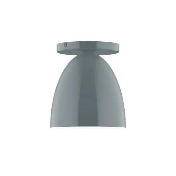 The Jill collection reflects a more modern RLM style. Clean lines and basic geometric shapes define this series. Available in multiple shade styles to suit your décor, be it modern farmhouse, coastal cottage, or industrial loft. Collection: Jill Finish: Slate Gray Glass: 6 inch Jill Width: 6.00" Height: 6.63" Length: 6.00" Weight: 4.00 lb Canopy: 5" diameter Number of Bulbs: 1 Maximum Wattage: 8.00 W Bulb Type: LED Light Source: LED Light Output: 800.00 lm Color Temperature: 3000 K CRI: 90 Dimmable Rated Average Life: 50,000 Voltage: 120.00 V Country of Origin: US Safety Listing: UL/cUL Safety Rating: Dry LED Manufacturer Warranty: 1-year limited warranty on the fixture.