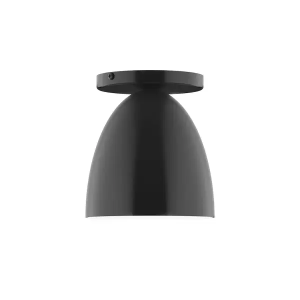The Jill collection reflects a more modern RLM style. Clean lines and basic geometric shapes define this series. Available in multiple shade styles to suit your décor, be it modern farmhouse, coastal cottage, or industrial loft. Collection: Jill Finish: Black Glass: 6 inch Jill Width: 6.00" Height: 6.63" Length: 6.00" Weight: 4.00 lb Canopy: 5" diameter Number of Bulbs: 1 Maximum Wattage: 8.00 W Bulb Type: LED Light Source: LED Light Output: 800.00 lm Color Temperature: 3000 K CRI: 90 Dimmable Rated Average Life: 50,000 Voltage: 120.00 V Country of Origin: US Safety Listing: UL/cUL Safety Rating: Dry LED Manufacturer Warranty: 1-year limited warranty on the fixture.