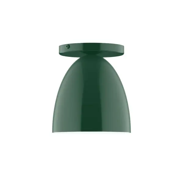 The Jill collection reflects a more modern RLM style. Clean lines and basic geometric shapes define this series. Available in multiple shade styles to suit your décor, be it modern farmhouse, coastal cottage, or industrial loft. Collection: Jill Finish: Forest Green Glass: 6 inch Jill Width: 6.00" Height: 6.63" Length: 6.00" Weight: 4.00 lb Canopy: 5" diameter Number of Bulbs: 1 Maximum Wattage: 8.00 W Bulb Type: LED Light Source: LED Light Output: 800.00 lm Color Temperature: 3000 K CRI: 90 Dimmable Rated Average Life: 50,000 Voltage: 120.00 V Country of Origin: US Safety Listing: UL/cUL Safety Rating: Dry LED Manufacturer Warranty: 1-year limited warranty on the fixture.