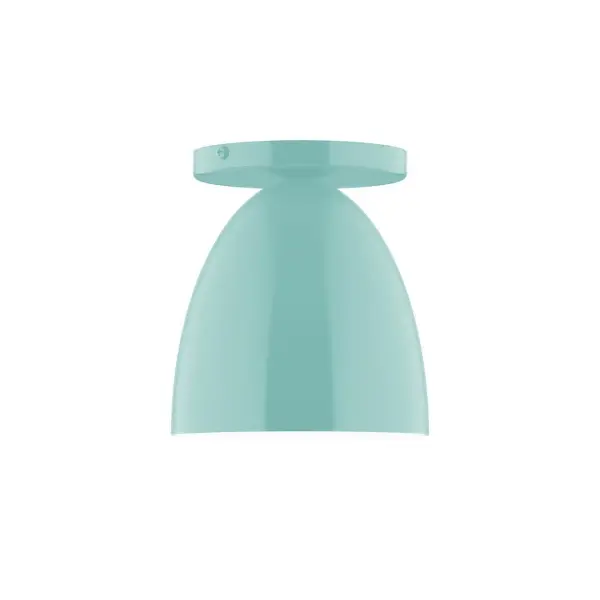 The Jill collection reflects a more modern RLM style. Clean lines and basic geometric shapes define this series. Available in multiple shade styles to suit your décor, be it modern farmhouse, coastal cottage, or industrial loft. Collection: Jill Finish: Sea Green Glass: 6 inch Jill Width: 6.00" Height: 6.63" Length: 6.00" Weight: 4.00 lb Canopy: 5" diameter Number of Bulbs: 1 Maximum Wattage: 8.00 W Bulb Type: LED Light Source: LED Light Output: 800.00 lm Color Temperature: 3000 K CRI: 90 Dimmable Rated Average Life: 50,000 Voltage: 120.00 V Country of Origin: US Safety Listing: UL/cUL Safety Rating: Dry LED Manufacturer Warranty: 1-year limited warranty on the fixture.