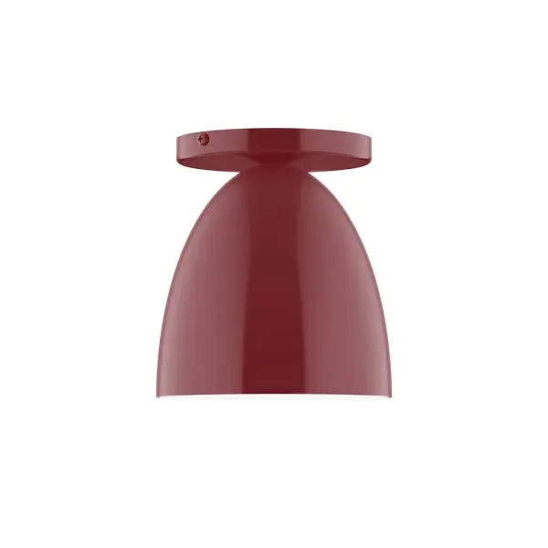 The Jill collection reflects a more modern RLM style. Clean lines and basic geometric shapes define this series. Available in multiple shade styles to suit your décor, be it modern farmhouse, coastal cottage, or industrial loft. Collection: Jill Finish: Barn Red Glass: 6 inch Jill Width: 6.00" Height: 6.63" Length: 6.00" Weight: 4.00 lb Canopy: 5" diameter Number of Bulbs: 1 Maximum Wattage: 8.00 W Bulb Type: LED Light Source: LED Light Output: 800.00 lm Color Temperature: 3000 K CRI: 90 Dimmable Rated Average Life: 50,000 Voltage: 120.00 V Country of Origin: US Safety Listing: UL/cUL Safety Rating: Dry LED Manufacturer Warranty: 1-year limited warranty on the fixture.
