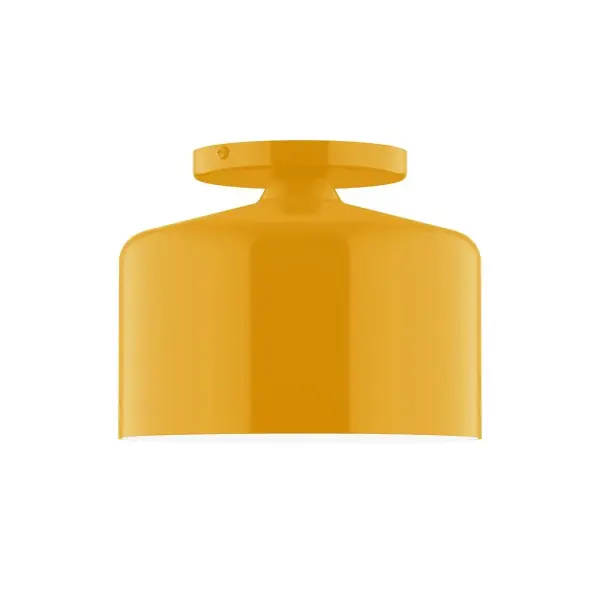The Julia collection reflects a more modern RLM style. Clean lines and basic geometric shapes define this series. Available in multiple shade styles to suit your décor, be it modern farmhouse, coastal cottage, or industrial loft. Collection: Julia Finish: Bright Yellow Glass: 8.5 inch Julia Width: 8.50" Height: 6.75" Length: 8.50" Weight: 4.00 lb Canopy: 5" diameter Number of Bulbs: 1 Maximum Wattage: 8.00 W Bulb Type: LED Light Source: LED Light Output: 800.00 lm Color Temperature: 3000 K CRI: 90 Dimmable Rated Average Life: 50,000 Voltage: 120.00 V Country of Origin: US Safety Listing: UL/cUL Safety Rating: Dry LED Manufacturer Warranty: 1-year limited warranty on the fixture.