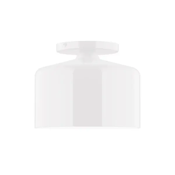 The Julia collection reflects a more modern RLM style. Clean lines and basic geometric shapes define this series. Available in multiple shade styles to suit your décor, be it modern farmhouse, coastal cottage, or industrial loft. Collection: Julia Finish: White Glass: 8.5 inch Julia Width: 8.50" Height: 6.75" Length: 8.50" Weight: 4.00 lb Canopy: 5" diameter Number of Bulbs: 1 Maximum Wattage: 8.00 W Bulb Type: LED Light Source: LED Light Output: 800.00 lm Color Temperature: 3000 K CRI: 90 Dimmable Rated Average Life: 50,000 Voltage: 120.00 V Country of Origin: US Safety Listing: UL/cUL Safety Rating: Dry LED Manufacturer Warranty: 1-year limited warranty on the fixture.