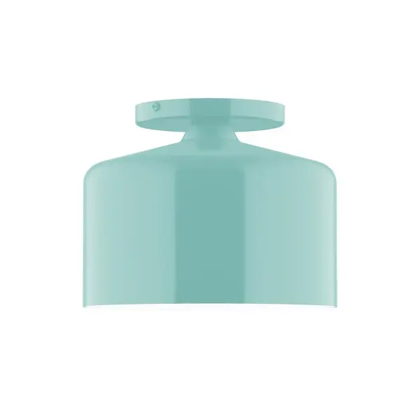 The Julia collection reflects a more modern RLM style. Clean lines and basic geometric shapes define this series. Available in multiple shade styles to suit your décor, be it modern farmhouse, coastal cottage, or industrial loft. Collection: Julia Finish: Sea Green Glass: 8.5 inch Julia Width: 8.50" Height: 6.75" Length: 8.50" Weight: 4.00 lb Canopy: 5" diameter Number of Bulbs: 1 Maximum Wattage: 8.00 W Bulb Type: LED Light Source: LED Light Output: 800.00 lm Color Temperature: 3000 K CRI: 90 Dimmable Rated Average Life: 50,000 Voltage: 120.00 V Country of Origin: US Safety Listing: UL/cUL Safety Rating: Dry LED Manufacturer Warranty: 1-year limited warranty on the fixture.