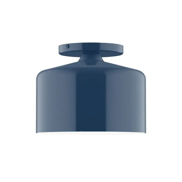 The Julia collection reflects a more modern RLM style. Clean lines and basic geometric shapes define this series. Available in multiple shade styles to suit your décor, be it modern farmhouse, coastal cottage, or industrial loft. Collection: Julia Finish: Navy Glass: 8.5 inch Julia Width: 8.50" Height: 6.75" Length: 8.50" Weight: 4.00 lb Canopy: 5" diameter Number of Bulbs: 1 Maximum Wattage: 8.00 W Bulb Type: LED Light Source: LED Light Output: 800.00 lm Color Temperature: 3000 K CRI: 90 Dimmable Rated Average Life: 50,000 Voltage: 120.00 V Country of Origin: US Safety Listing: UL/cUL Safety Rating: Dry LED Manufacturer Warranty: 1-year limited warranty on the fixture.
