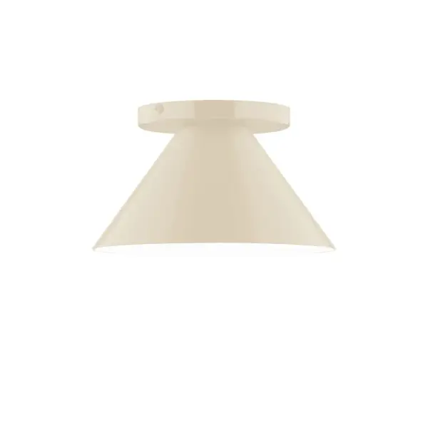 Pinnacle, a contemporary series of basic spun geometric shapes, is simply configured for interior use. Colorful and clean-lined, these axially symmetric shapes will add pizzazz to your space. Collection: Pinnacle Finish: Cream Glass: 8 inch Pinnacle Width: 8.00" Height: 4.63" Length: 8.00" Weight: 4.00 lb Canopy: 5" diameter Number of Bulbs: 1 Maximum Wattage: 8.00 W Bulb Type: LED Light Source: LED Light Output: 800.00 lm Color Temperature: 3000 K CRI: 90 Dimmable Rated Average Life: 50,000 Voltage: 120.00 V Country of Origin: US Safety Listing: UL/cUL Safety Rating: Dry LED Manufacturer Warranty: 1-year limited warranty on the fixture.