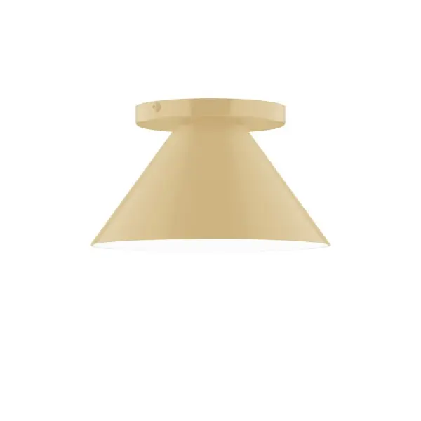Pinnacle, a contemporary series of basic spun geometric shapes, is simply configured for interior use. Colorful and clean-lined, these axially symmetric shapes will add pizzazz to your space. Collection: Pinnacle Finish: Ivory Glass: 8 inch Pinnacle Width: 8.00" Height: 4.63" Length: 8.00" Weight: 4.00 lb Canopy: 5" diameter Number of Bulbs: 1 Maximum Wattage: 8.00 W Bulb Type: LED Light Source: LED Light Output: 800.00 lm Color Temperature: 3000 K CRI: 90 Dimmable Rated Average Life: 50,000 Voltage: 120.00 V Country of Origin: US Safety Listing: UL/cUL Safety Rating: Dry LED Manufacturer Warranty: 1-year limited warranty on the fixture.