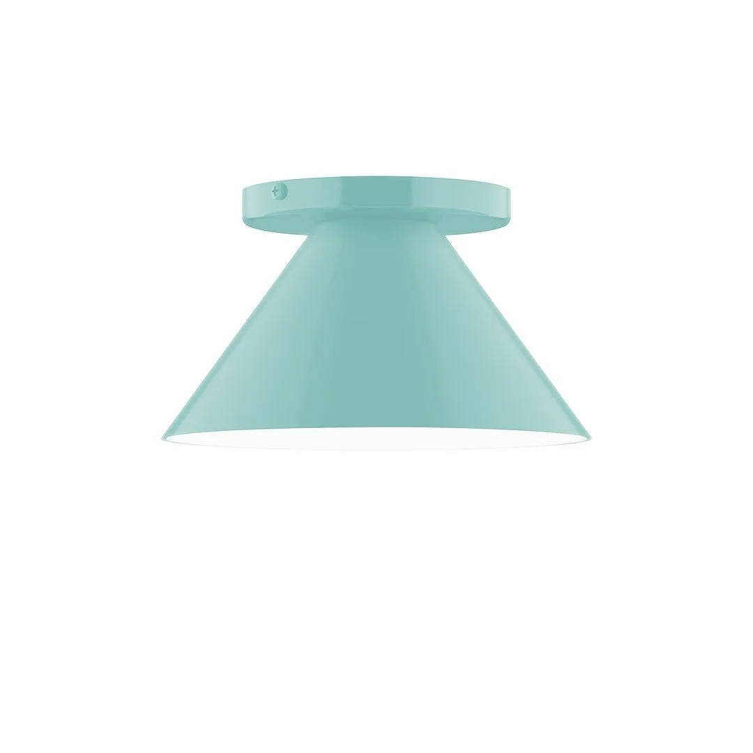 Pinnacle LED Flush Mount in Sea Green